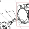 Deflector motoferastrau RURIS 367/492/512, pozitia B13 pe plansa
