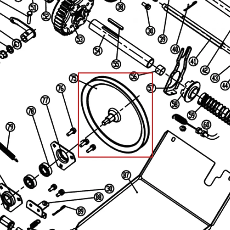 Disc frictiune freza zapada RURIS Everest 804, pozitia 75 pe plansa