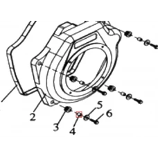 Distantor motosapa RURIS 650/651KSD, pozitia 4, cod ps173f-7-4