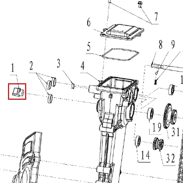 Dop ulei RURIS DAC 6500K motosapa, pozitia 1 plansa 1