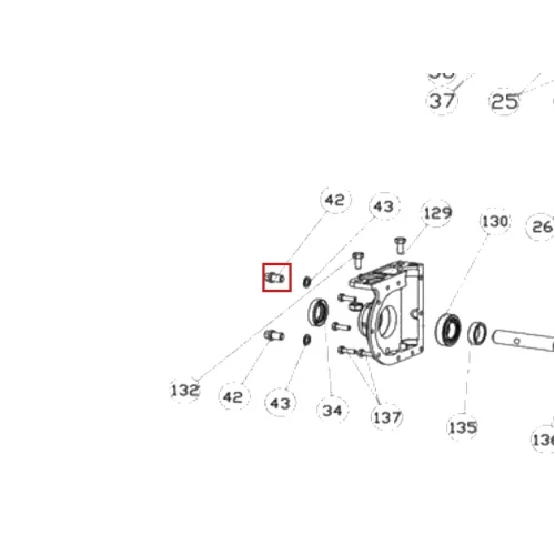 Dop ulei RURIS DAC 777K, piesa motocositoare, plansa 2 pozitia 42, cod ps777k-42