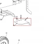 Extensie aripa stanga motocultor RURIS 918, pozitia 32, cod ps918-1-32