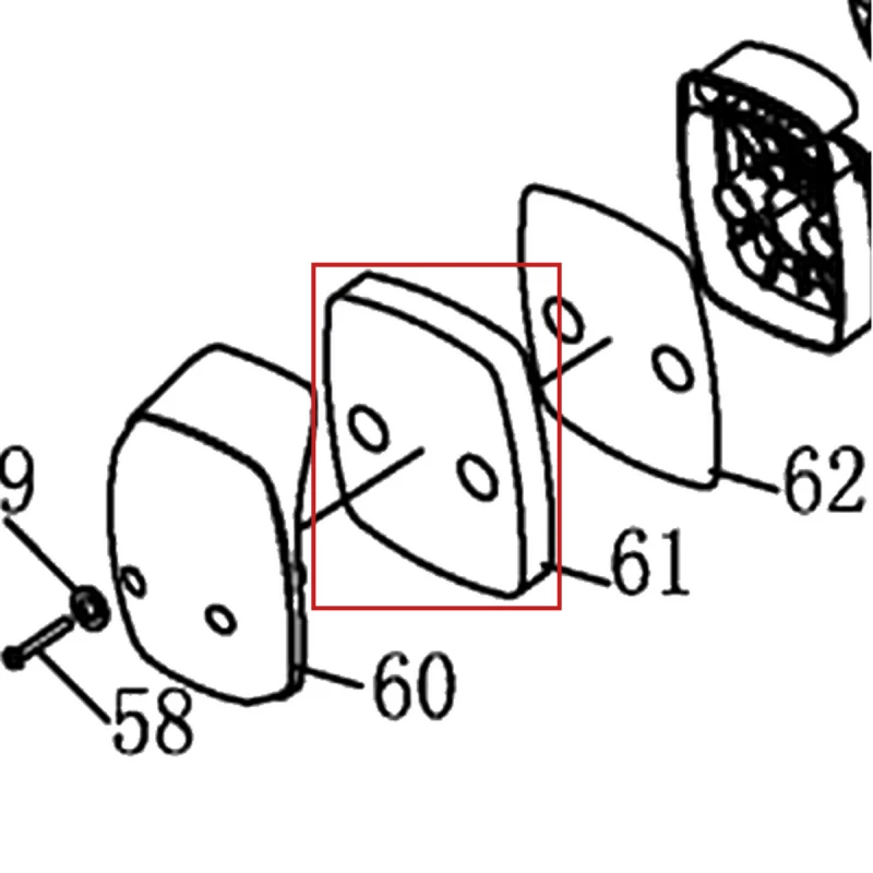 Filtru aer atomizor RURIS A103, pozitia 61 plansa 1