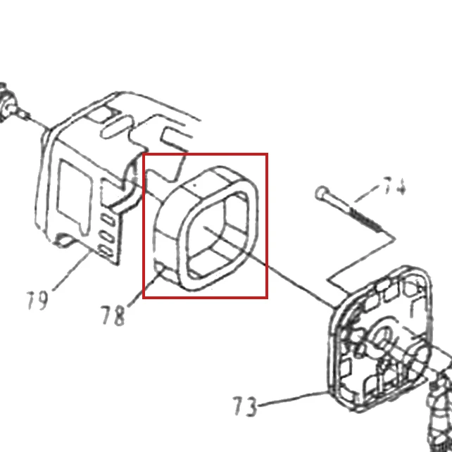 Filtru aer motoburghiu RURIS TT10, pozitia 78 pe plansa