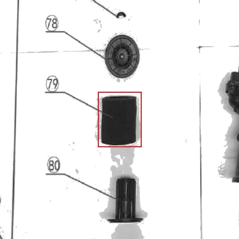 Filtru aer motosapa RURIS 1300KS, pozitia 79 pe plansa