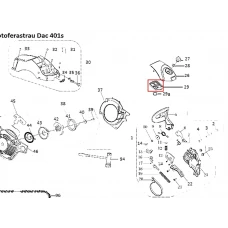 Filtru aer motoferastrau RURIS DAC 401S, plansa 1 pozitia 29, cod ps401s-1-29