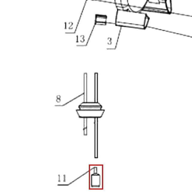 Filtru combustibil suflanta RURIS A7, pozitia 11 pe plansa