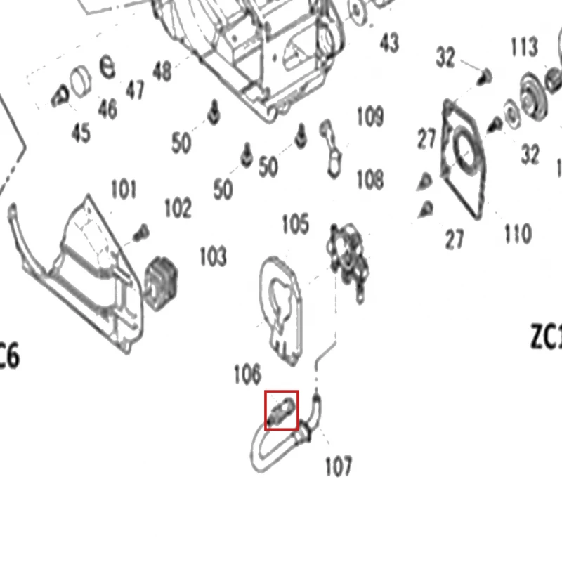 Filtru ulei motoferastrau RURIS 142, pozitia 106 pe plansa