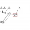 Fixator cablu motosapa RURIS 650/651KSD, pozitia 84 pe plansa