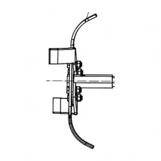 Freza stanga RURIS DAC 185 motosapatoare, piesa motocultor, plansa 8 pozitia 4, cod psdac185-8-4