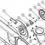 Fulie freza zapada RURIS Parang 604, pozitia 3, cod ps604-2-03