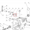Furca schimbator RURIS 731K motosapa, pozitia 92 plansa 2