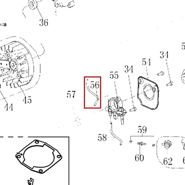 Furtun motoferastrau RURIS DAC 401S, pozitia 56 plansa 2