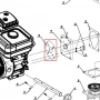 Garnitura rotunda 0.5mm flansa motor motocultor RURIS 918, pozitia 18, cod ps918-1-18