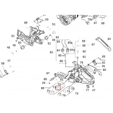 Garnitura buson BZ motoferastrau RURIS DAC 401S, plansa 1 pozitia 71, cod ps401s-1-71