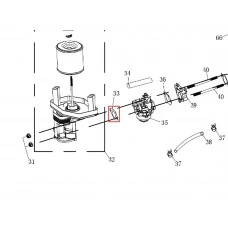 Garnitura carburator motor FC192 RURIS, pozitia 33, cod psfc192-1-33