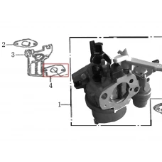 Garnitura carburator motor scarificator gazon RURIS RXH999, plansa 15 pozitia 4, cod psrxh999-15-4
