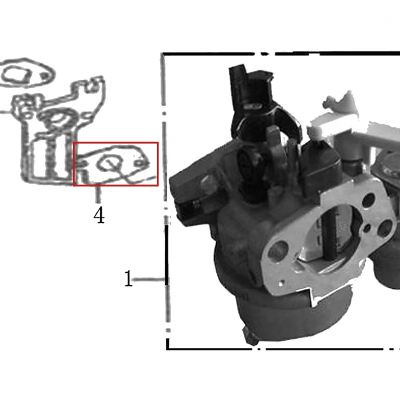 Garnitura carburator motor scarificator gazon RURIS RXH999, pozitia 4 plansa 15