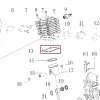 Garnitura cilindru motoferastrau RURIS DAC 401S, pozitia 13 plansa 2