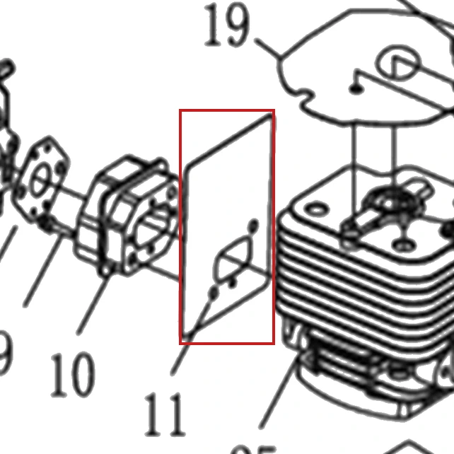 Garnitura izolator motoburghiu RURIS TT14, pozitia 11 pe plansa