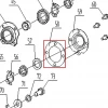 Garnitura motosapa RURIS 650/651KSD, pozitia 58 pe plansa