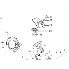 Garnitura motoferastrau RURIS DAC 401S, plansa 1 pozitia 29a, cod ps401s-1-29a
