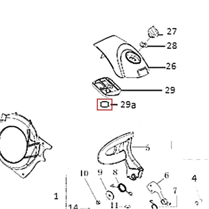 Garnitura motoferastrau RURIS DAC 401S, pozitia 29a plansa 1