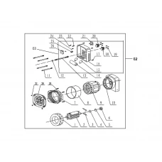 Grup generator R-Power 5000 generator curent RURIS R-Power GE 5000, pozitia 02, cod psrp5000-1-02