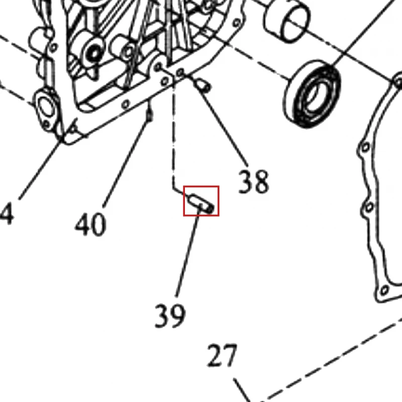 Indicator ulei motosapa RURIS 650/651KSD, pozitia 39 pe plansa