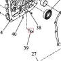 Indicator ulei motosapa RURIS 650/651KSD, pozitia 39, cod ps173f-1-39