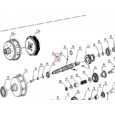 Inel 25x2 motosapa RURIS 1001KSD, pozitia 44, cod ps1001ksd-3-44