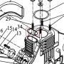 Inel motosapa RURIS 650/651KSD, pozitia 34, cod ps173f-1-34