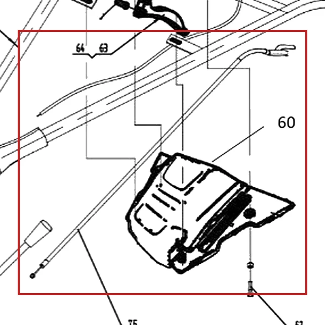 Intrerupator far motocultor RURIS 918, pozitia 75 pe plansa