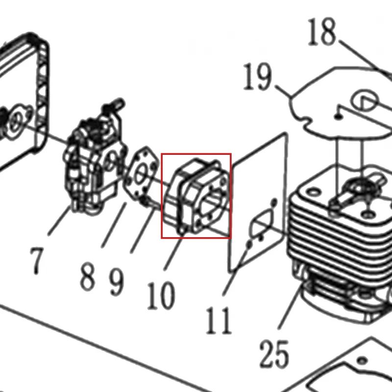 Izolator motoburghiu RURIS TT14, pozitia 10 pe plansa