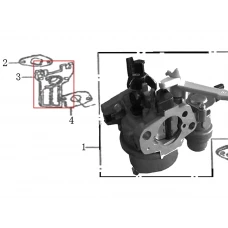 Izolator motor scarificator gazon RURIS RXH999, plansa 15 pozitia 3, cod psrxh999-15-3