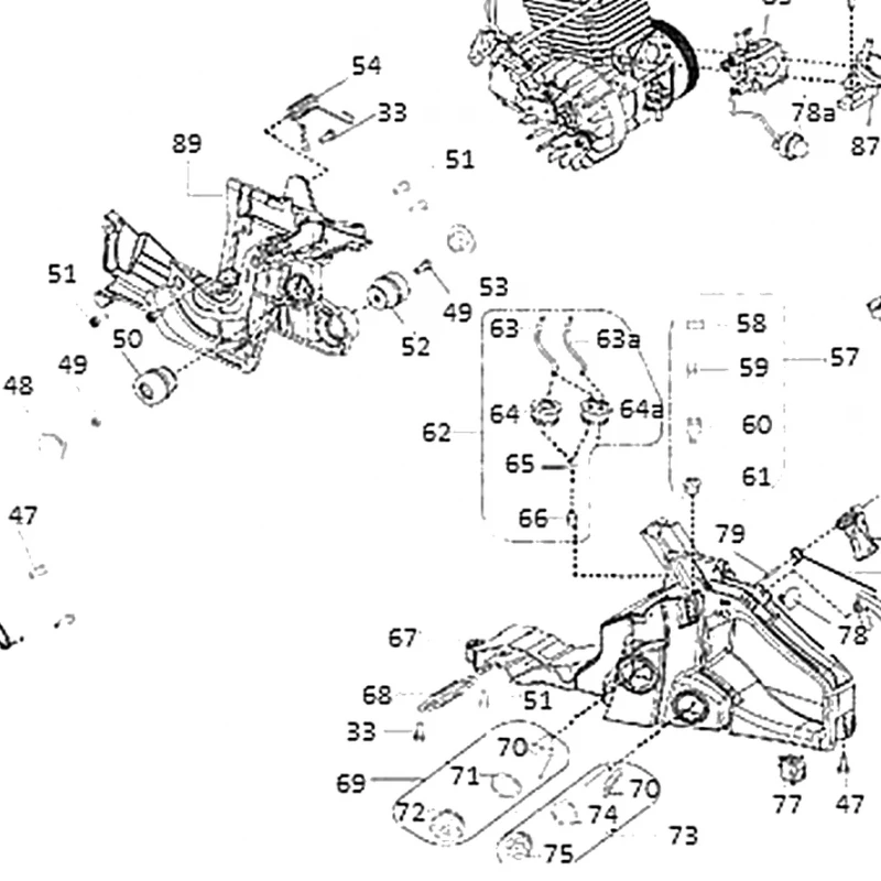 Levier acceleratie motoferastrau RURIS DAC 401S, pozitia 83 plansa 1