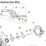Levier soc motoferastrau RURIS DAC 401S, plansa 1 pozitia 36, cod ps401s-1-36