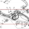 Maner rezervor motoferastrau RURIS 367/492/512, pozitia C19 pe plansa