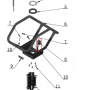Maneta motor stop motoburghiu RURIS TT14, pozitia 8, cod pstt14-3-8
