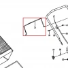 Maneta motor stop pentru masina de tuns gazon RURIS DAC 100XL, pozitia 31 pe plansa masinii