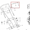 Maneta motor stop RURIS DAC 130XL masina tuns gazon, pozitia 86 plansa masinii
