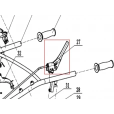 Maneta stop motosapa RURIS 650/651KSD, pozitia 27, cod ps650ksd-1-27