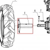 Manicot roata RURIS DAC 185 motosapatoare, pozitia 5 plansa 7