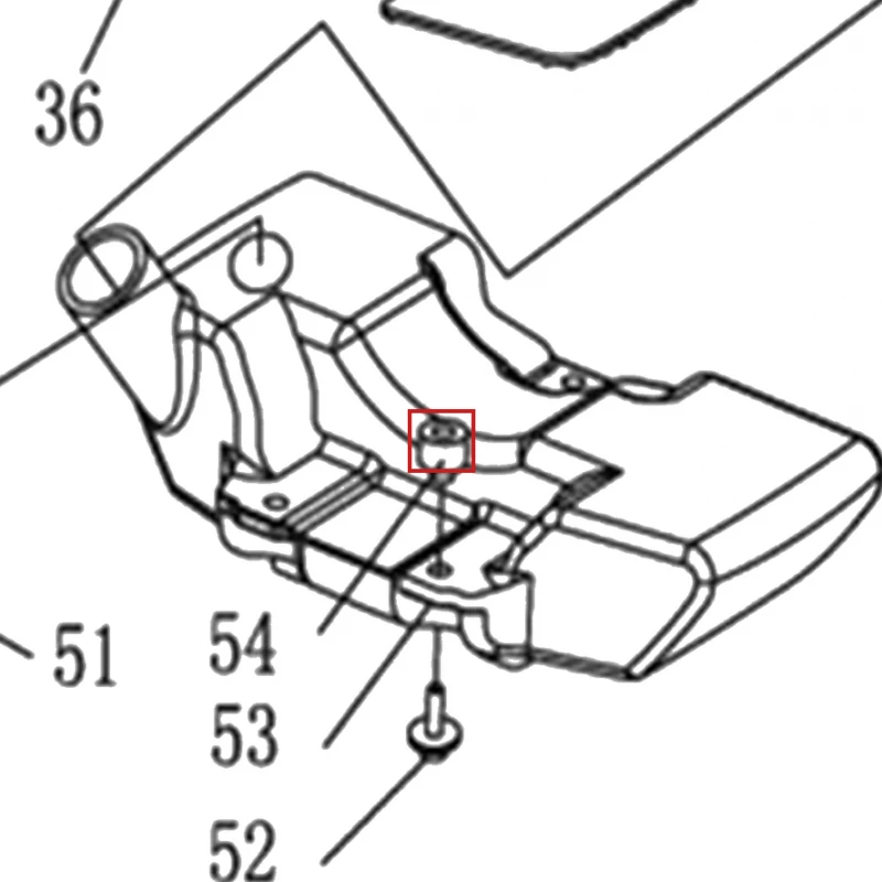 Manson motoburghiu RURIS TT14, pozitia 54 pe plansa