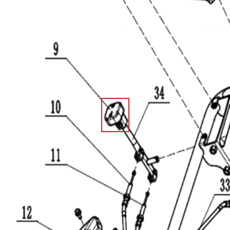 Manson motosapa RURIS 650/651KSD, pozitia 9 pe plansa
