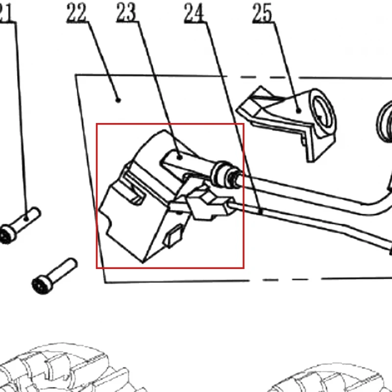Modul aprindere motoferastrau RURIS 367/492/512, pozitia B23 pe plansa