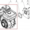 Motor 170F RURIS DAC 185 motosapatoare, pozitia 1 plansa 3