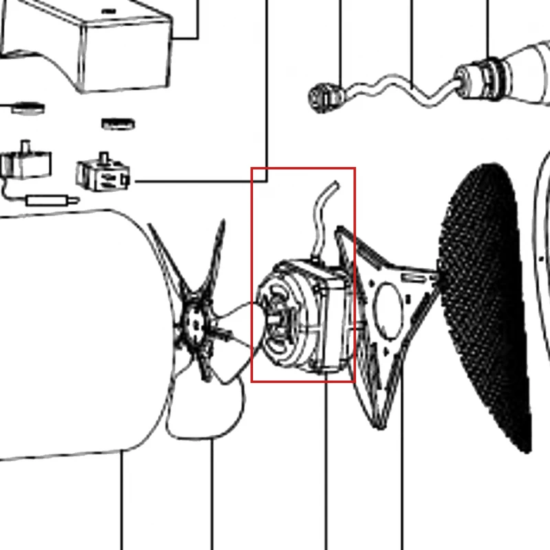 Motor aeroterma RURIS Vulcano 500, pozitia 19 pe plansa