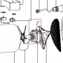 Motor aeroterma RURIS Vulcano 500, pozitia 19, cod psvlc500-19