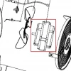Motor aeroterma RURIS Vulcano 884, pozitia 12 pe plansa